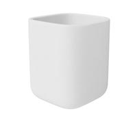 GoodHome Cervia Matt White Bamboo & Ceramic Tumbler