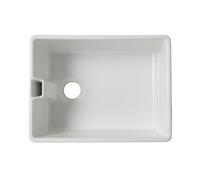 GoodHome Chadwick White Ceramic 1 Bowl Kitchen Sink 455mm X 595mm