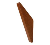 GoodHome Chamfer Natural Oak Wall-Mounted Single Hook (H)156mm (D)66mm