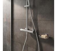 GoodHome Chrome Effect Brass & Pvc Shower Hose, (L)1.75M