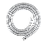 GoodHome Chrome Effect Brass & Pvc Shower Hose, (L)2M