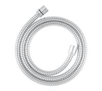 GoodHome Chrome Effect Pvc & Stainless Steel Shower Hose, (L)1.5M