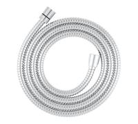 GoodHome Chrome Effect Pvc & Stainless Steel Shower Hose, (L)2M