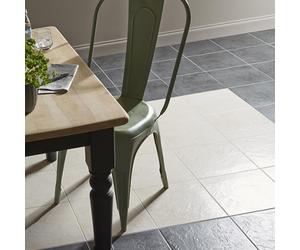 GoodHome Cirque Beige Matt Stone Effect Ceramic Indoor Floor Tile, Pack Of 9, (L)333mm (W)333mm