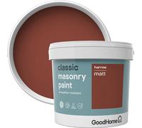 GoodHome Classic Harrow Smooth Matt Masonry Paint, 5L Tin
