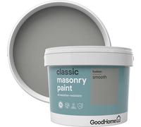 GoodHome Classic Hudson Smooth Matt Masonry Paint, 10L