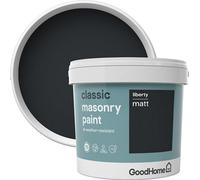 GoodHome Classic Liberty Smooth Matt Masonry Paint, 5L Tin