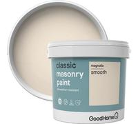 GoodHome Classic Magnolia Smooth Matt Masonry Paint, 5L