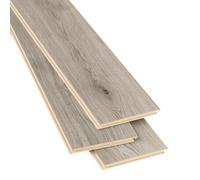 GoodHome Classy Grey Oak Effect Textured Composite Click Flooring Sample