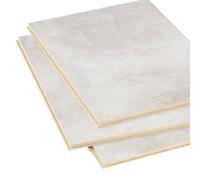 GoodHome Classy White Concrete Effect Textured Composite Click Flooring Sample