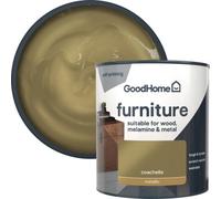 GoodHome Coachella Metallic Effect Satin Furniture Paint, 500Ml