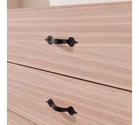 GoodHome Columna Matt Black Any Room Bow Pull Handle, (L)127mm X (D)21mm, Pack Of 2