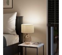 GoodHome Cushing Brown & Beige Table Lamp