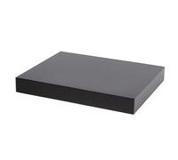 GoodHome Cusko Black Rectangular Floating Shelf (L)30Cm X (D)23.5Cm