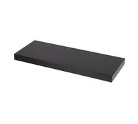 GoodHome Cusko Black Rectangular Floating Shelf (L)80Cm X (D)23.5Cm
