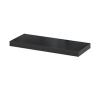 GoodHome Cusko Satin Black Oak Effect Rectangular Floating Shelf (L)60Cm X (D)23.5Cm