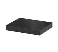 GoodHome Cusko Satin Black Rectangular Floating Shelf (L)30Cm X (D)23.5Cm