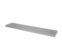 GoodHome Cusko Satin Grey Rectangular Floating Shelf (L)118Cm X (D)23.5Cm