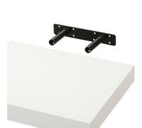 GoodHome Cusko Satin White Rectangular Floating Shelf (L)30Cm X (D)23.5Cm