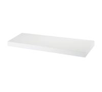 GoodHome Cusko Satin White Rectangular Floating Shelf (L)60Cm X (D)23.5Cm