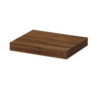 GoodHome Cusko Walnut Effect Rectangular Floating Shelf (L)30Cm X (D)23.5Cm