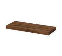 GoodHome Cusko Walnut Effect Rectangular Floating Shelf (L)60Cm X (D)23.5Cm