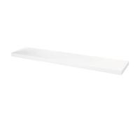 GoodHome Cusko White Rectangular Floating Shelf (L)118Cm X (D)23.5Cm