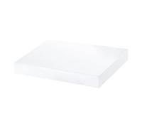 GoodHome Cusko White Rectangular Floating Shelf (L)30Cm X (D)23.5Cm