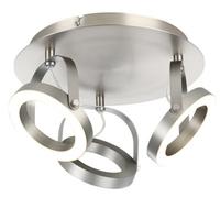 GoodHome Cyber Satin Nickel Effect 3 Light Spotlight