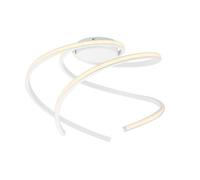 GoodHome Dalem Matt Metal & Plastic White Led Ceiling Light