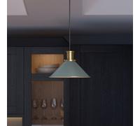 GoodHome Danvers Green Coolie Cone Lamp Shade (D)26Cm