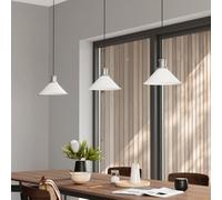 GoodHome Danvers White Coolie Cone Lamp Shade (D)26Cm