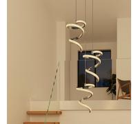 GoodHome Darien Geometric Chrome Effect Led Pendant Ceiling Light, (Dia)380mm