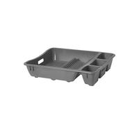 GoodHome Datil Anthracite Rectangular Dish Drainer Rack, (W)360mm