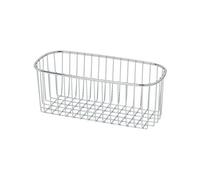 GoodHome Datil Steel Chrome Effect Wire Basket, (W)270mm