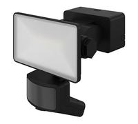 GoodHome Davern Awl1020-Ib Black Mains-Powered Cool White Outdoor Led Pir Floodlight 1000Lm