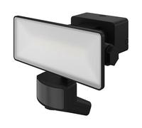 GoodHome Davern Awl1021-Ib Black Mains-Powered Cool White Outdoor Led Pir Floodlight 2000Lm