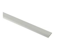 GoodHome Decor15 Matt Silver Effect Extra-Flat Threshold (L)180Cm (W)37mm