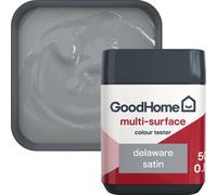 GoodHome Delaware Satin Multi-Surface Paint, 50Ml Tester Pot