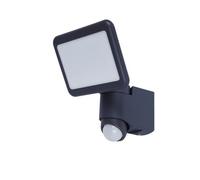 GoodHome Delson 6632902377 Grey Mains-Powered White Outdoor Led Pir Floodlight 1300Lm