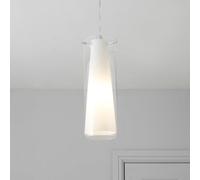 GoodHome Dimonika White Chrome Effect Pendant Ceiling Light, (Dia)110mm