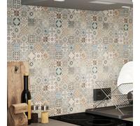 GoodHome Diriana Multicolour Matt Stone Effect Natural Stone Mosaic Tile Sheet, (L)300mm (W)300mm
