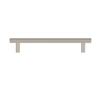 GoodHome Dizel Satin Nickel Effect Any Room Furniture T-Shaped Pull Handle (L)20Cm (D)35mm, Pack Of 6