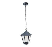 GoodHome Docker Dark Grey Mains-Powered Outdoor Pendant Light