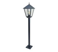 GoodHome Docker Dark Grey Mains-Powered (Wired) 1 Lamp Outdoor 4 Faces Post Light (H)1100mm