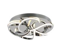 GoodHome Dossi Metal & Plastic Chrome Effect Led Ceiling Light