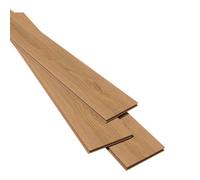 GoodHome Dovercourt Honey Natural Golden Oak Effect Structured Laminate Flooring Sample