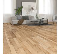 GoodHome Dunwich Blond & Light Brown Patchwork Mixed Wood Effect Structured Straight Laminate Flooring, 2.52M²