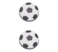 GoodHome Edern Black & White Pvc Ring Furniture Knob (Dia)41.6mm, Pack Of 2
