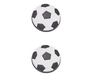 GoodHome Edern Black & White Pvc Ring Furniture Knob (Dia)41.6mm, Pack Of 2